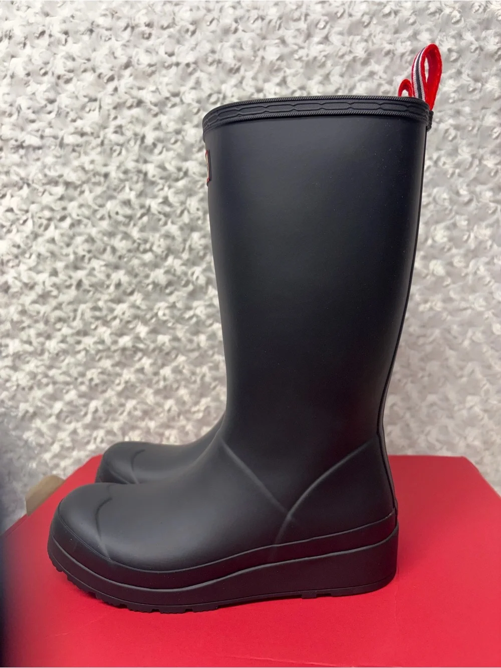 Hunter Black Tall Rain Boots